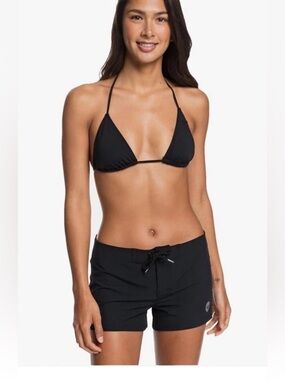 Roxy Black Boardshorts Women’s Large Surf Swim Shorts